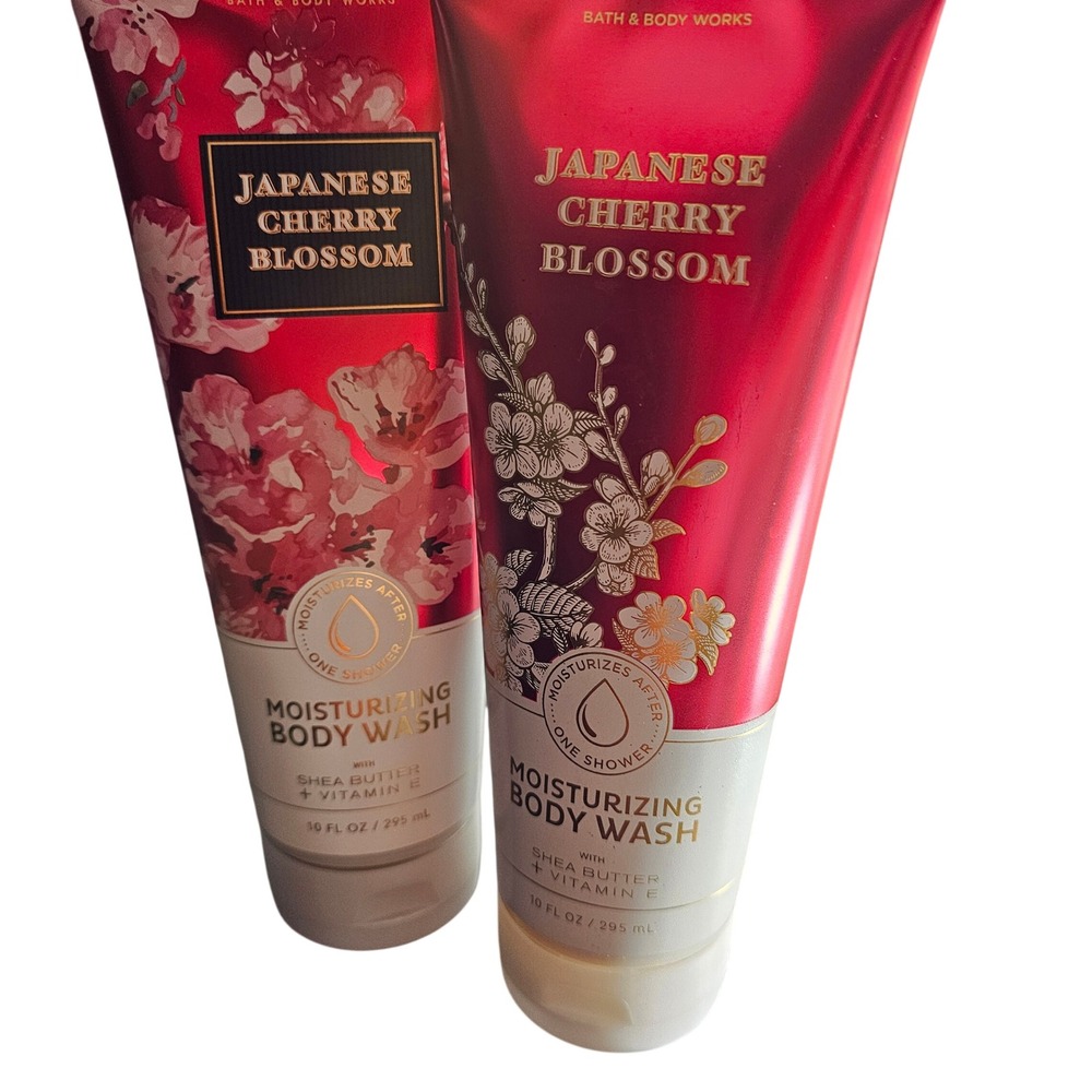 Bath and Body Works Japanese Cherry Blossom Moisturizing Body Wash 10oz Set of 2